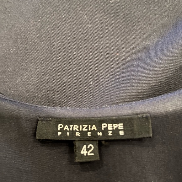 Patricia Pepe Deep Navy Blue Dress with a very flattering backless. - Picture 6 of 7